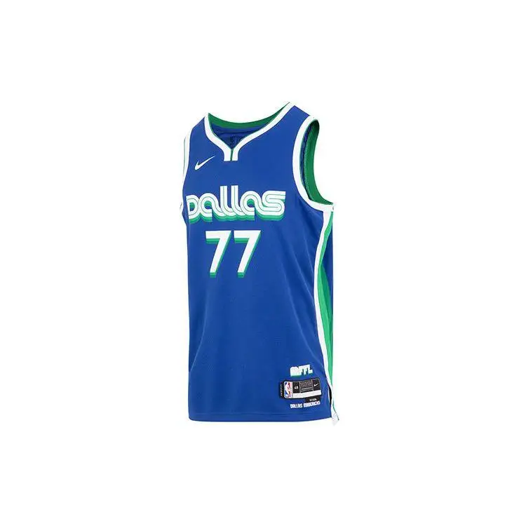 Мужская уличная одежда Nike NBA Luka Doncic Dallas Mavericks City Edition Swingman Jersey Rush Blue DO9590-497