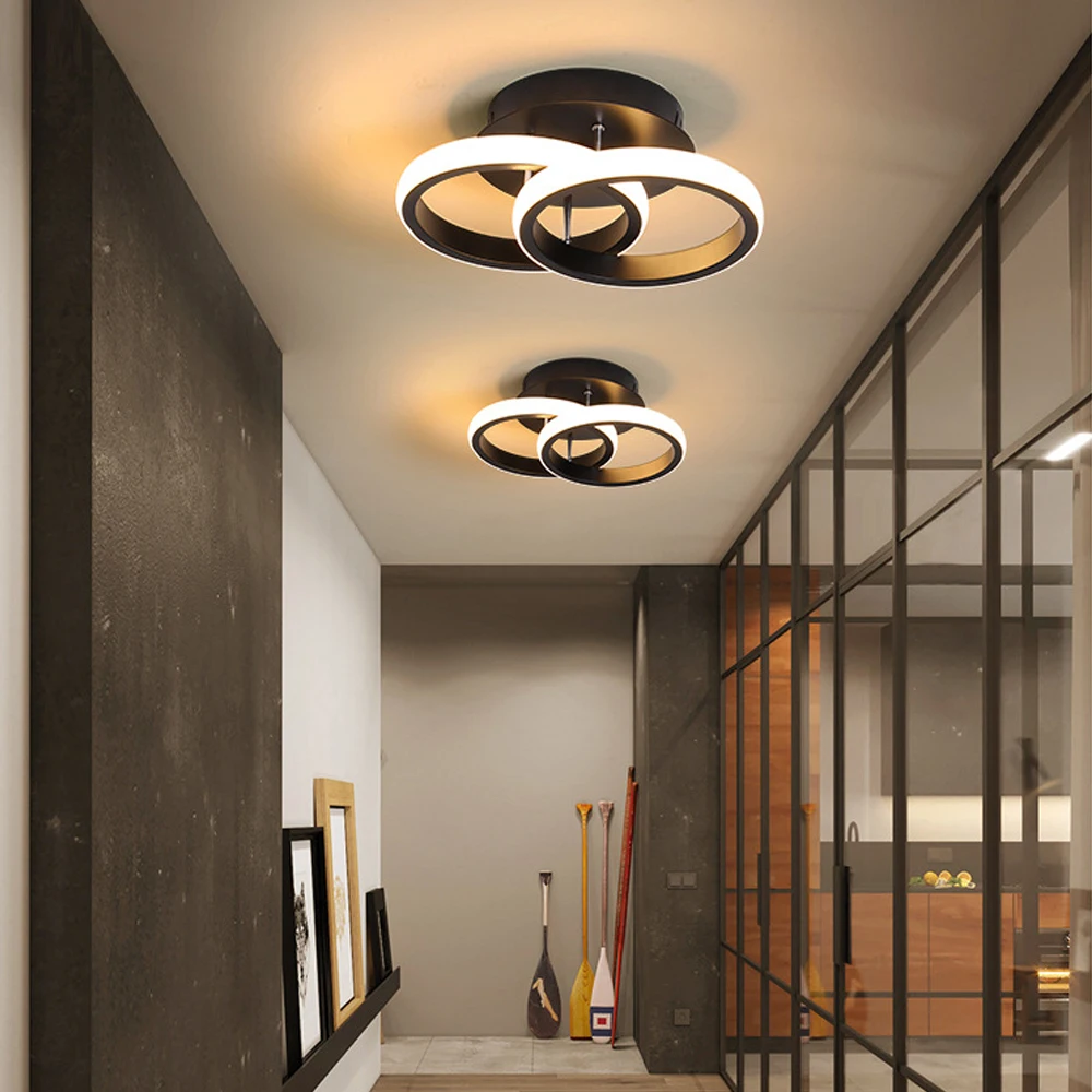 

Modern LED Spiral Ceiling Light Plafondlamp Ceiling Lamp Balcony Hallway Indoor Lighting Fixture for Living Room Bedroom Decor