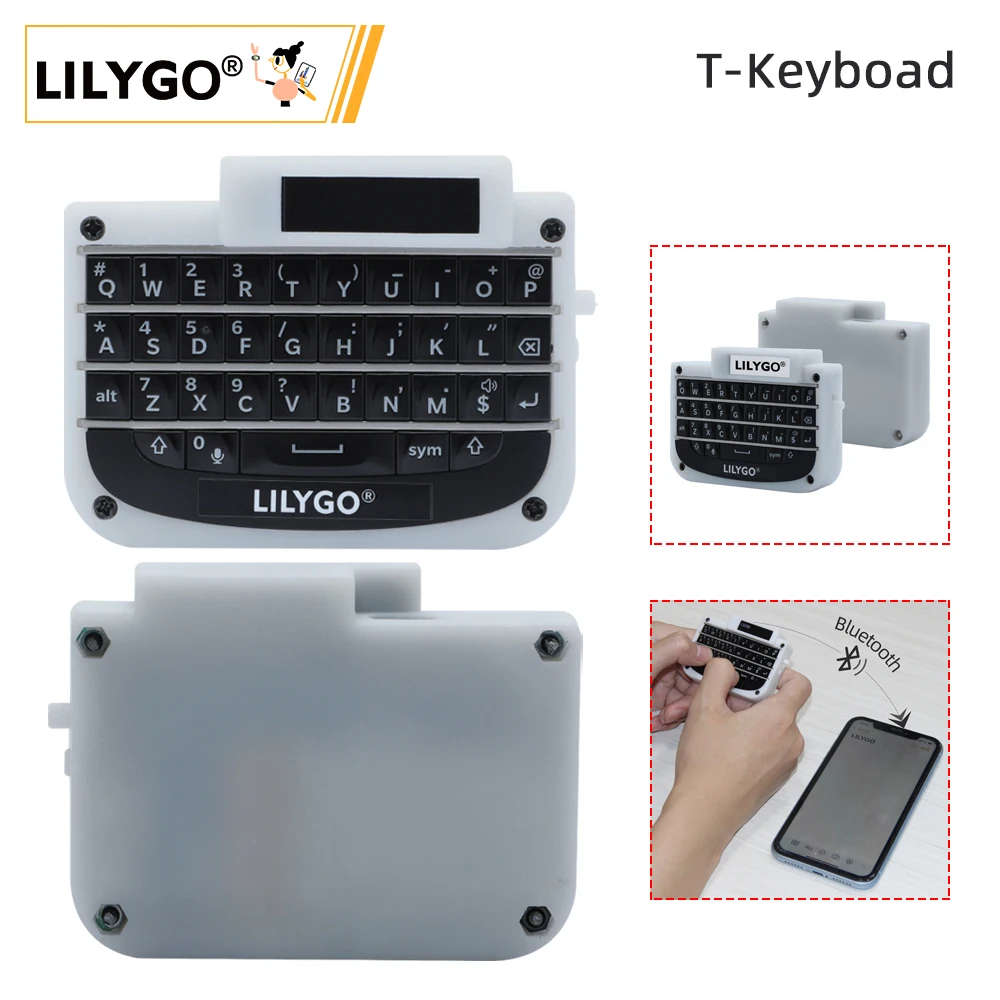 LILYGO® T-Keyboad ESP32-C3 Беспроводная клавиатура , мини Bluetooth клавиатура для IOS/Android/Windows ipad для iPad Samsung Xiaomi Huawei