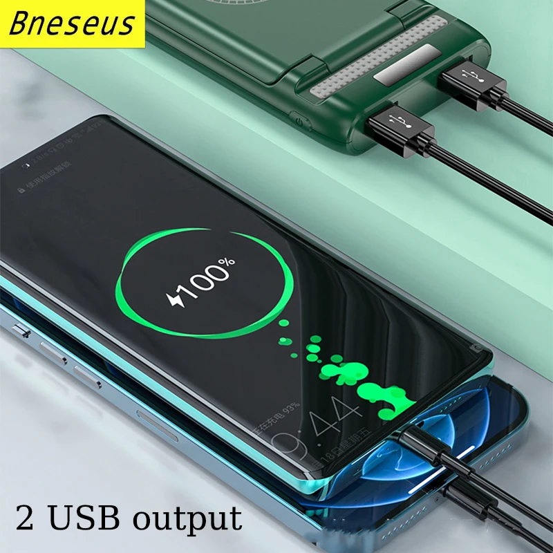 10000mAh Magnetic Wireless Power Bank 22.5W Fast Charging External Auxiliary Battery For iPhone 12 13 14 Macsafe Powerbank