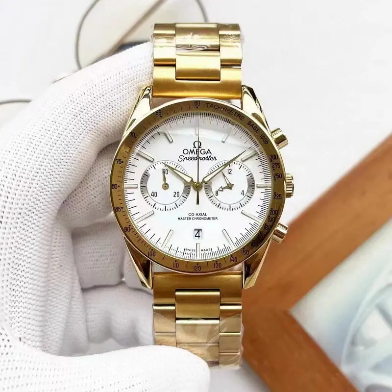 Большие циферблаты классические мужские и женские Омега стиль 2 - eyes календарь