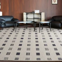 Retro Style Vintage Brown Plaid Wool Blending Runner Rug , INS Popular Decorative Geometric Bedside Carpet Soft Fleece Floor Mat