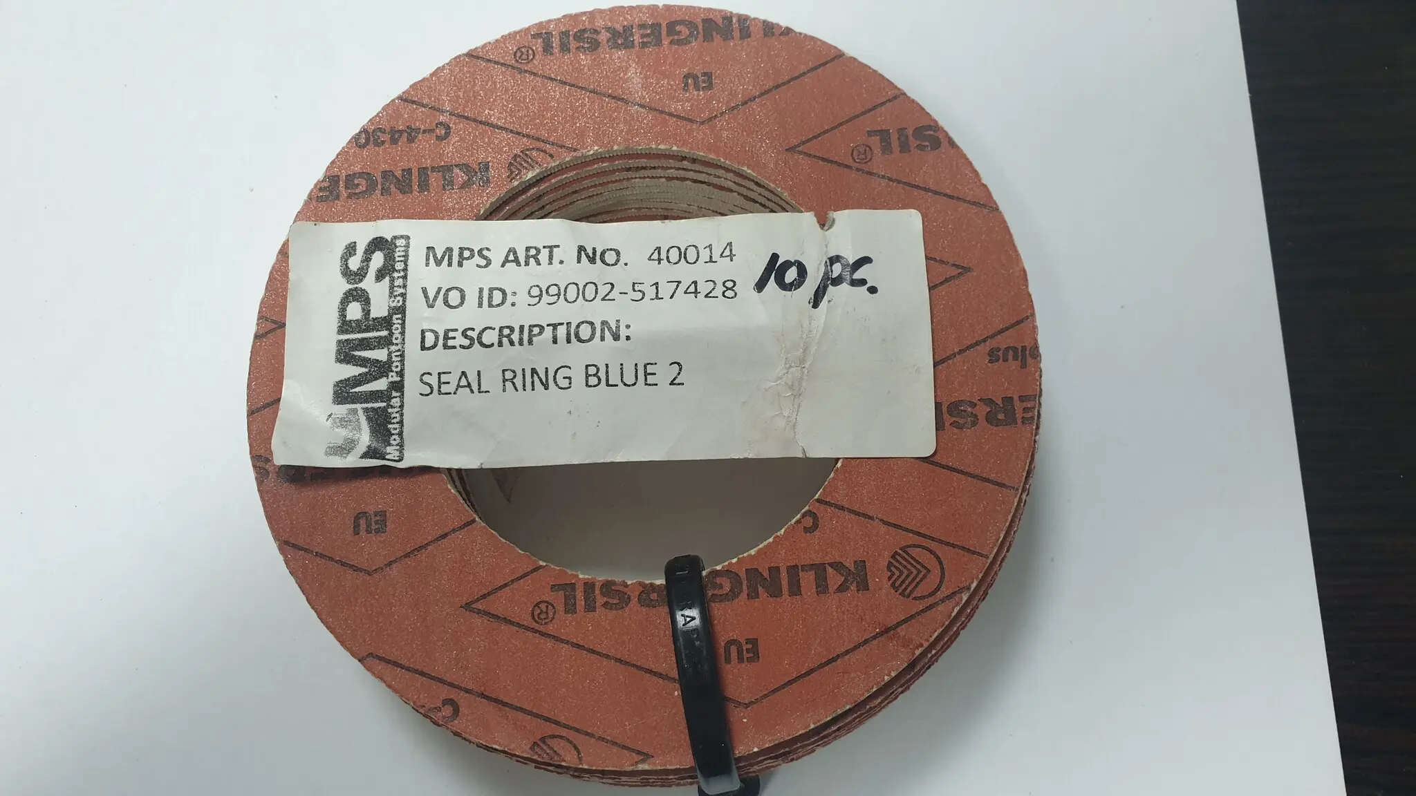40014 KLINGERsil C4430 Plus, DN50 PN16, толщина 2 мм,  красный, Фланцевая прокладка без асбеста