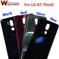 new glass for lg g7 thinq battery cover door g710 rear housing back case with adhesive replacement part for g7 one g7 back cover