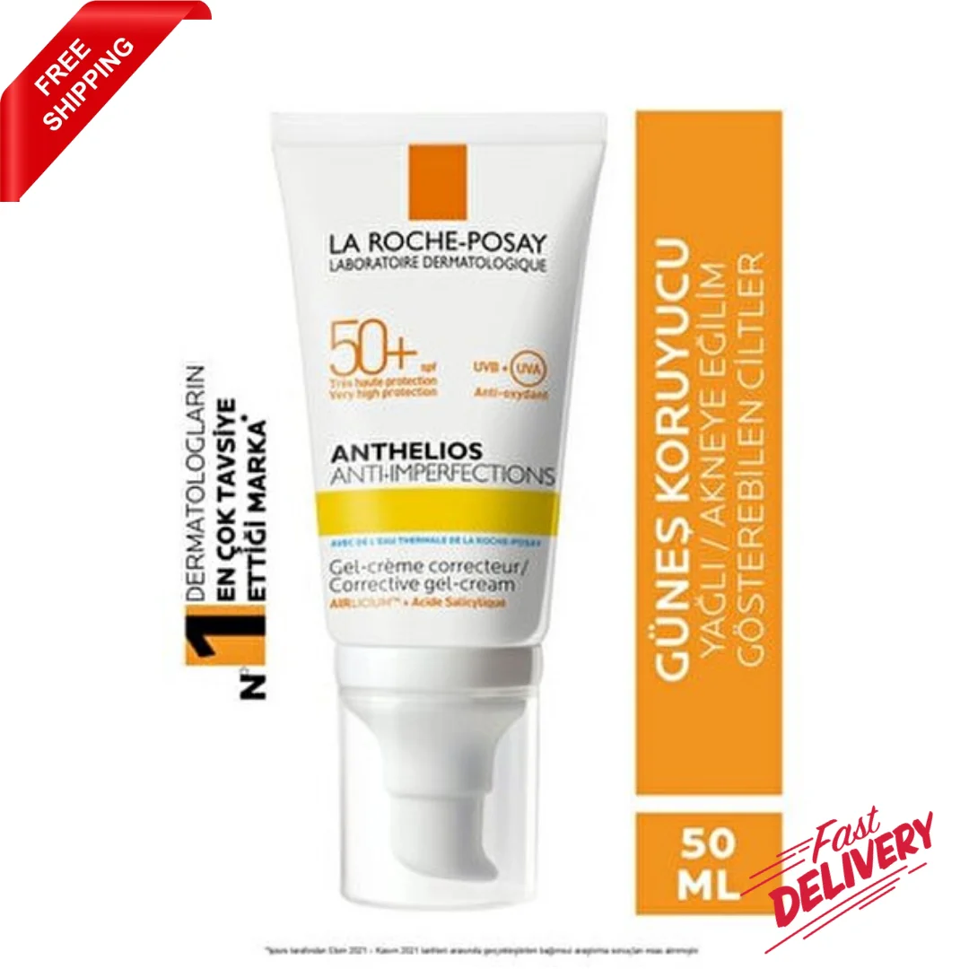 La Roche-Posay Anti-Imperfections of Anthelios Sunscreen Acne Trend Showing Skin Spf50 + Protection 50Ml