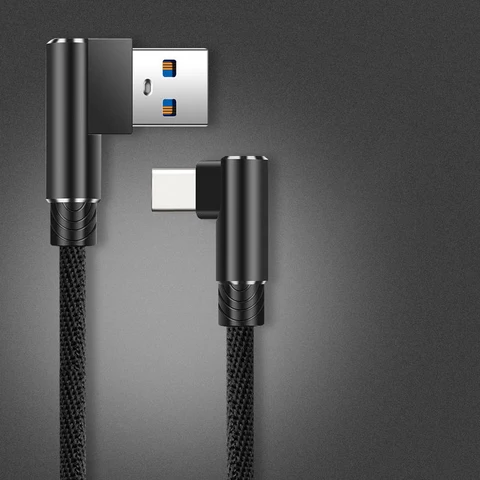 USB-кабель с углом 90 градусов для быстрой зарядки Huawei Mate50, 5 А, 40 Вт