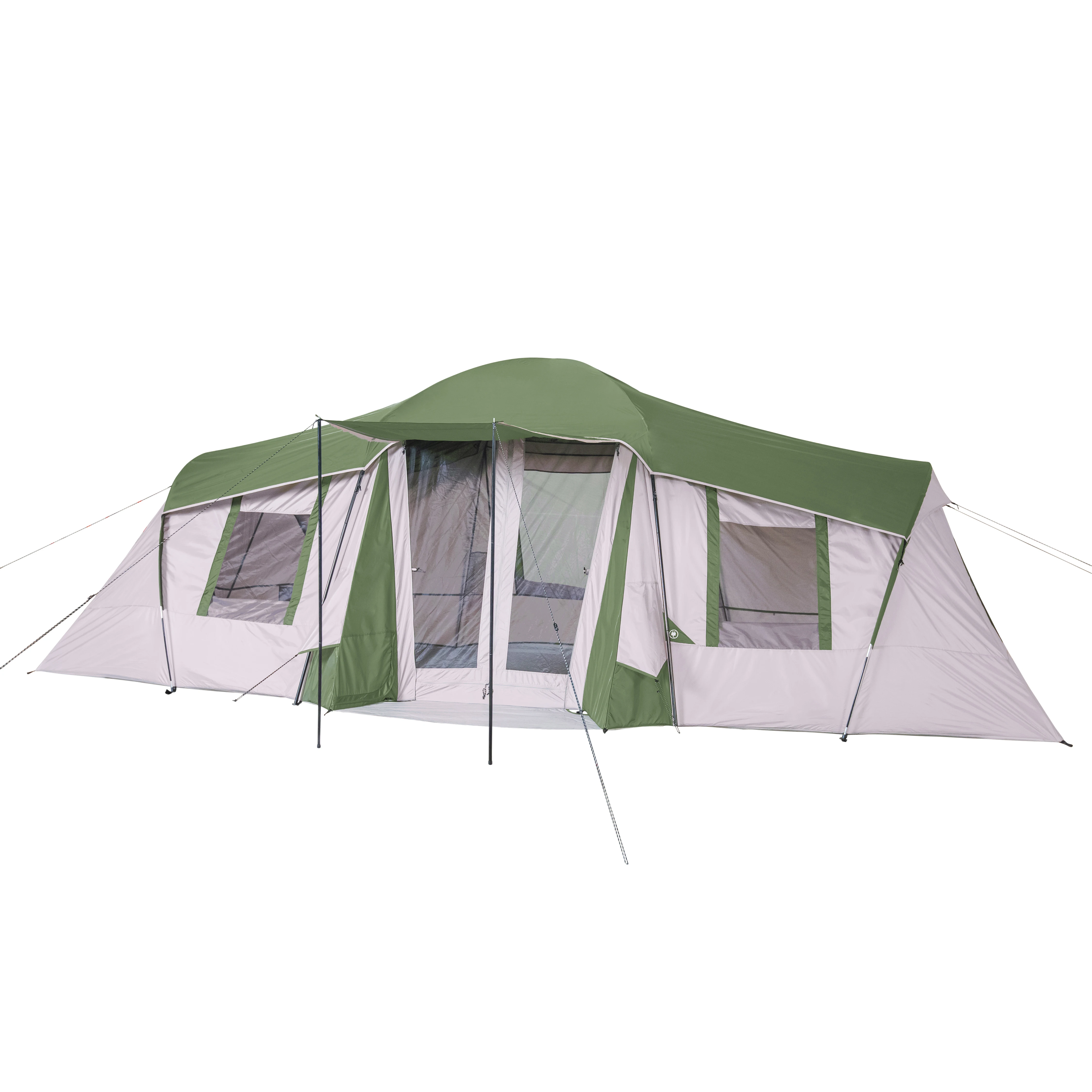 

10-Person 3-Room Vacation Tent, With Shade Awning & Carry Bag, Camping Tents (US Stock)