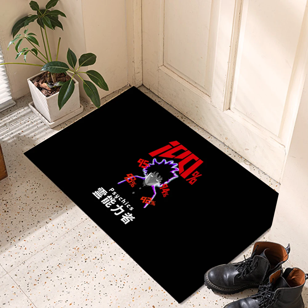 

Mob Psycho 100 Anime Bathtub Floor Rug Shower Room Doormat Indoor Kitchen Hallway Pad Badroom Carpets