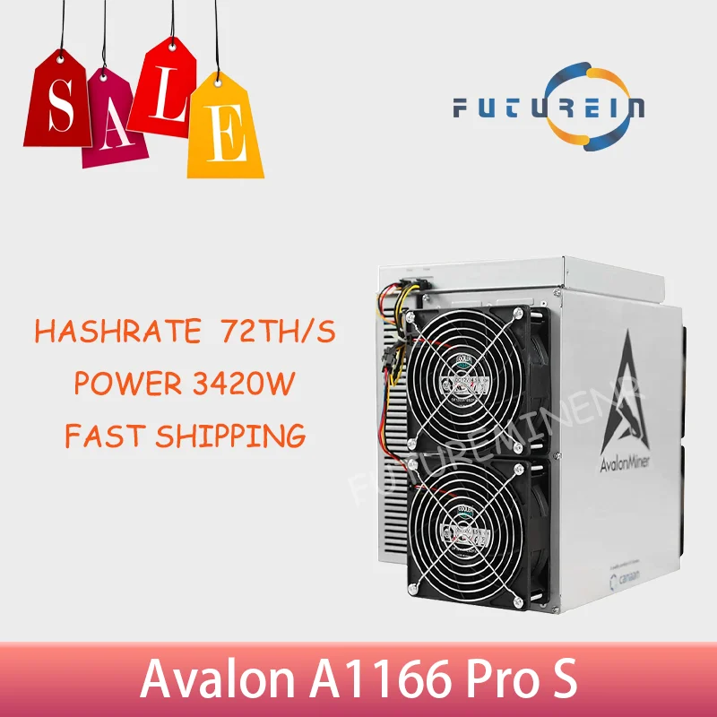 

Hot Sale Asic Mining Machine Avalon A1166pro-S 72T