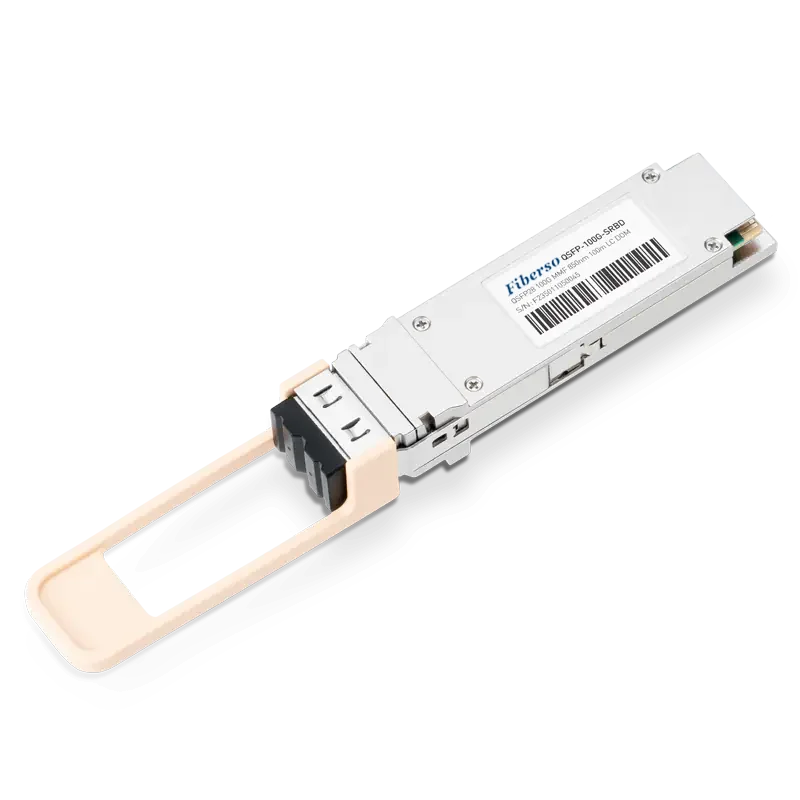 Fiberso QSFP28 100G SR4 BIDI-модуль 150 м LC MM оптоволоконный трансивер для сети Ethernet