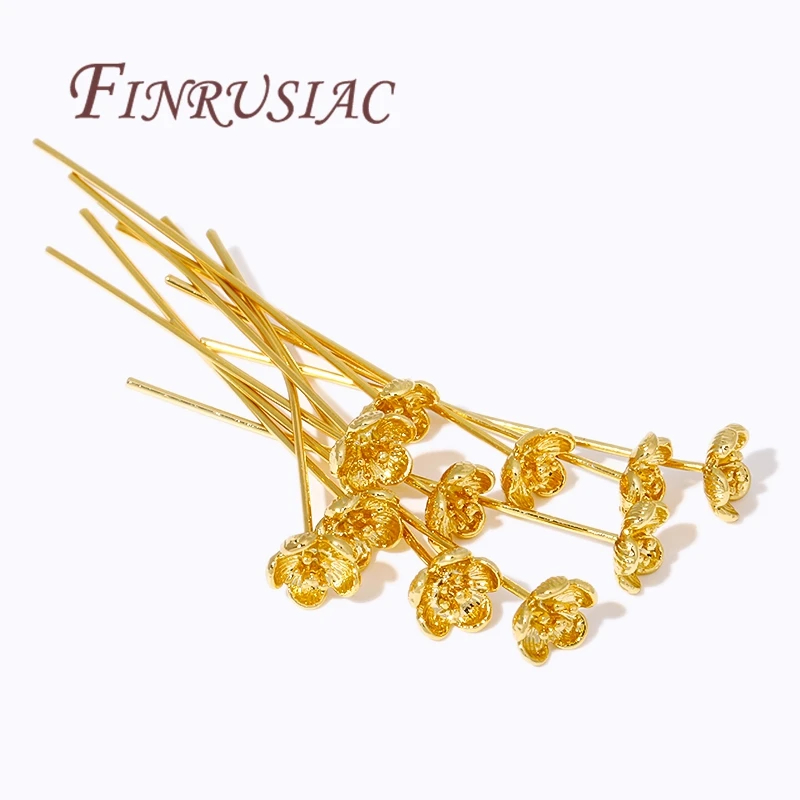 Латунные булавки для бижутерии 5-10 шт