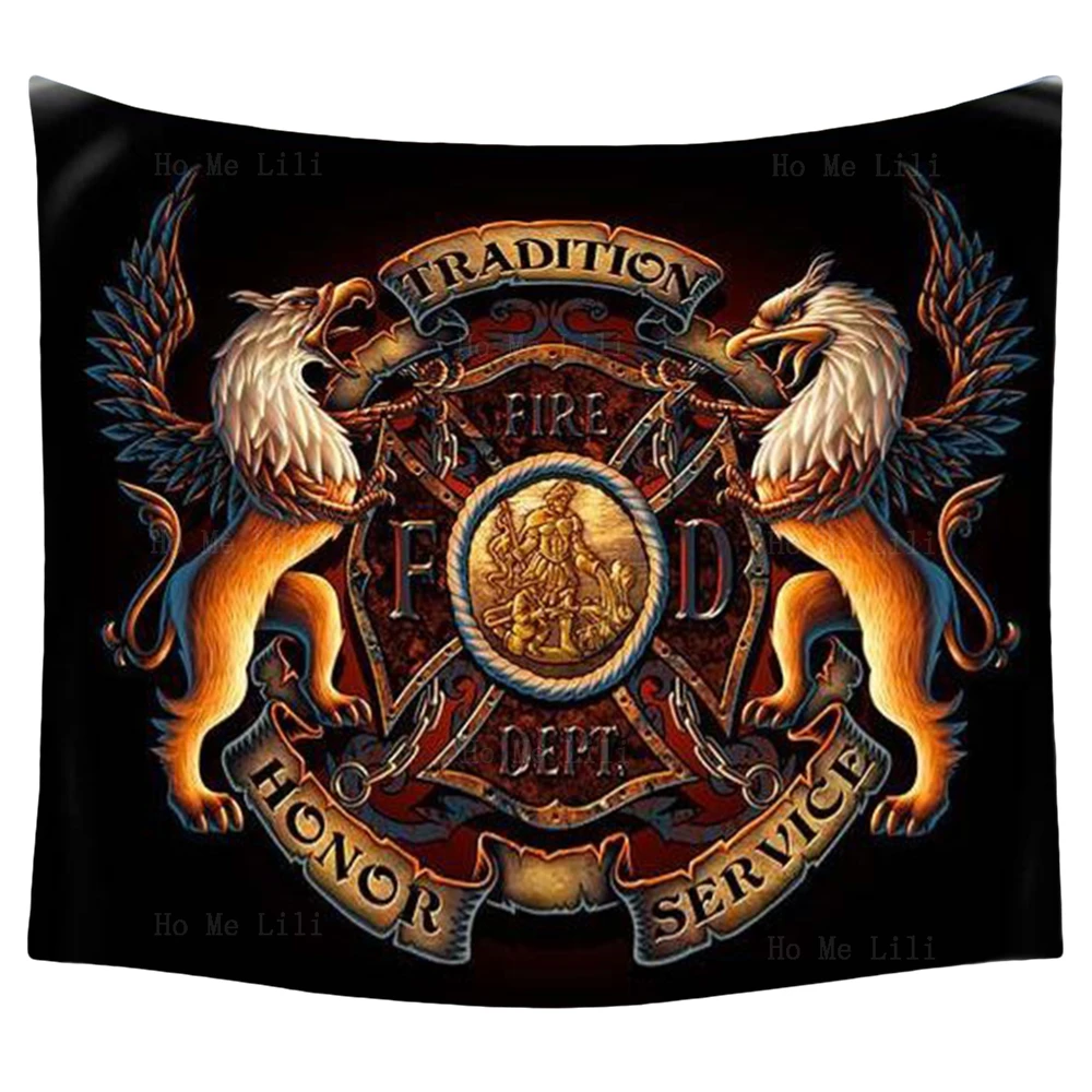 

Royal Coat Of Arms Of Canada The United Kingdom National Emblem Firefighters Tapestry By Ho Me Lili For Livingroom Decor
