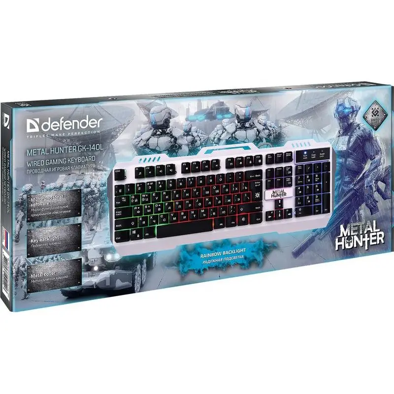 Игровая клавиатура Defender Metal Hunter RGB подсветка 19 Anti-Ghost |