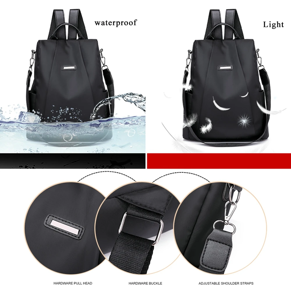 

Handbag Backpack Travel Women Waterproof Cloth Oxford Anti-Theft Shoulder Larger Bag Hot Capacity Shoulder Schoolbag Bag