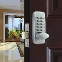 keyless door lock mechanical lock with password waterproof safety door lock for home handle door hardware for 30 65mm door
