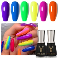 yoke fellow 7ml gel nail polish set nude gel polish 6 colorsset gel polish kit for all seasons brown neutral led gel nail kit