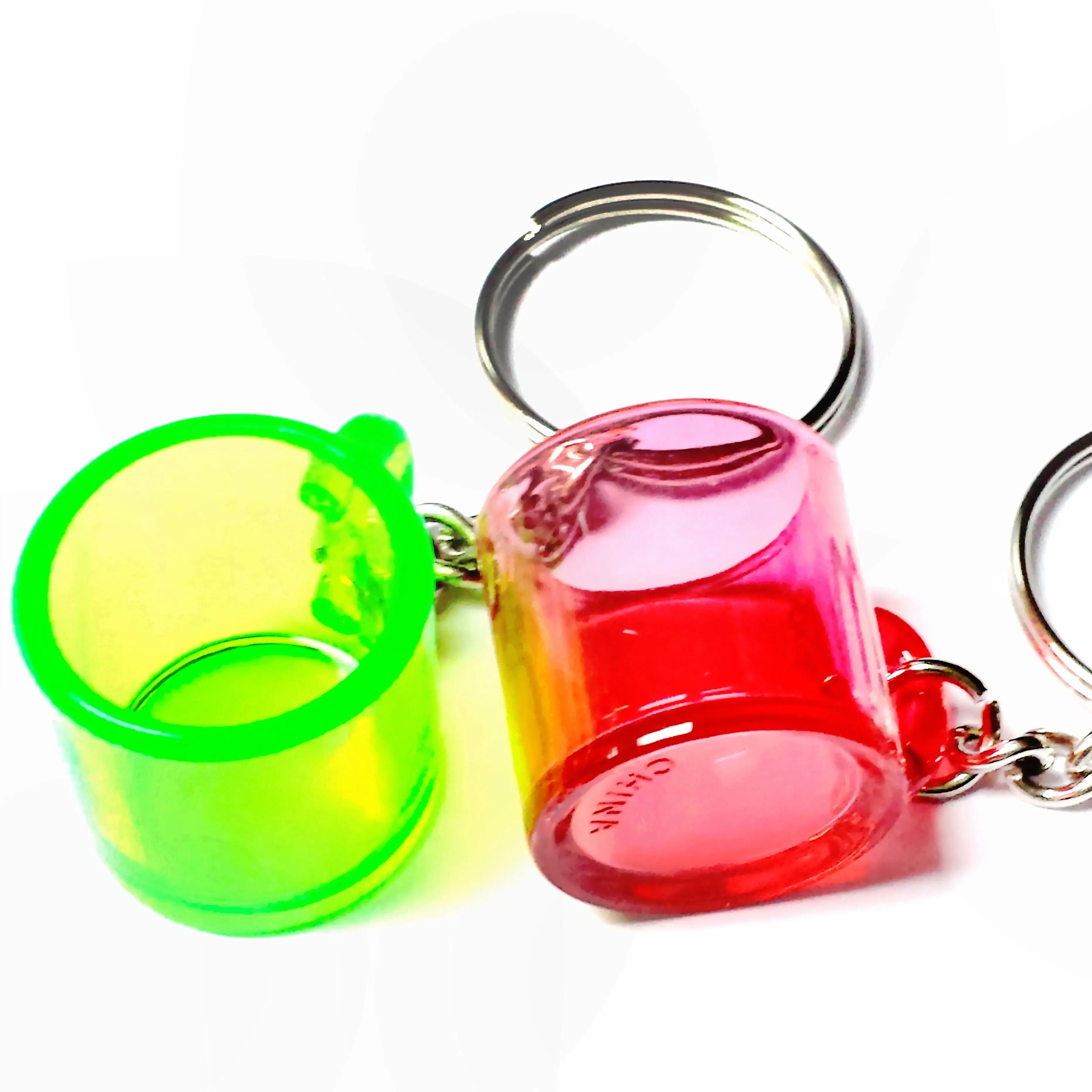 

6X Key Ring with Mug Girl Kids School Pinata Bag Filler Loot Gag Birthday Party Favors Gift Novelty Prize carnival School Bag