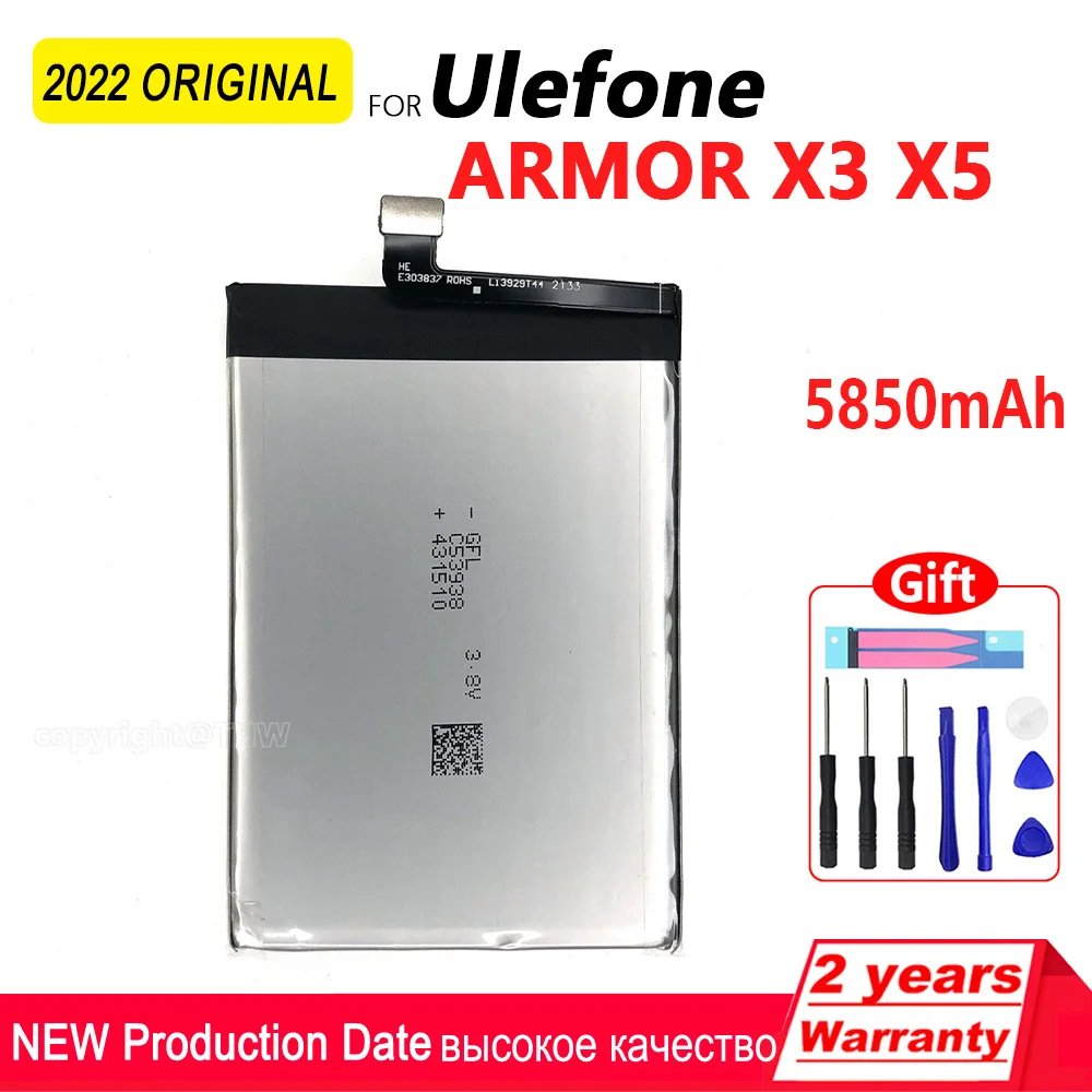 Оригинал для Ulefone ARMOR 2/3/7/X3/Power 2/3/5/Gemini Pro T1/2/Paris/NOTE 7/S11/S1/S7/S8/U007/аккумулятор смартфона