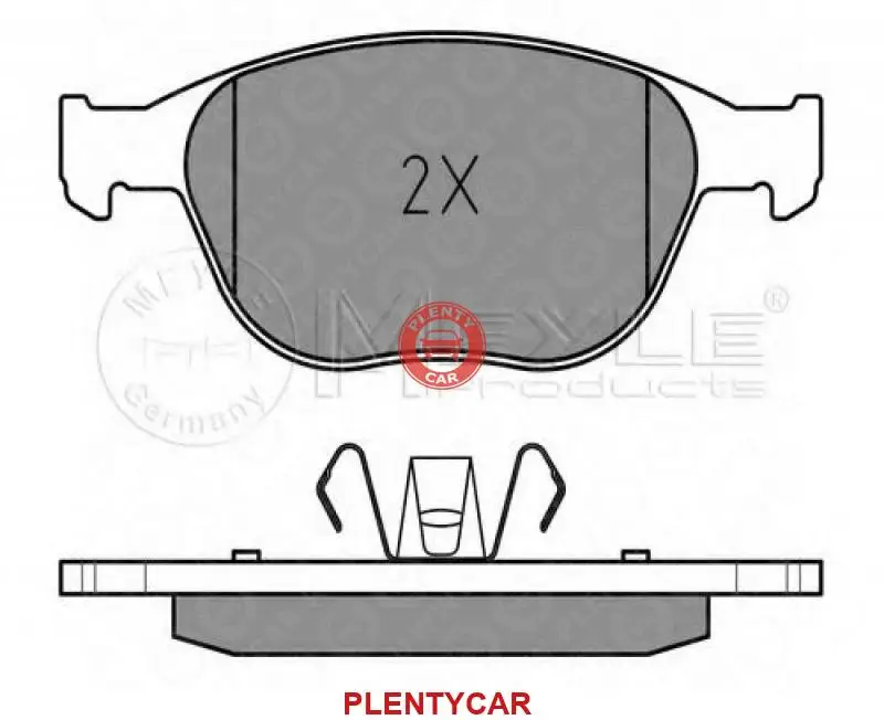 Комплект тормозных колодок диско Meyle 0252344017 23440 23441 MBP0346