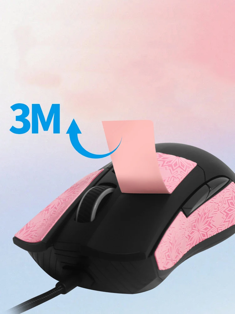 Замшевая наклейка на мышь с полным/полу покрытием противоскользящая для ASUS ROG