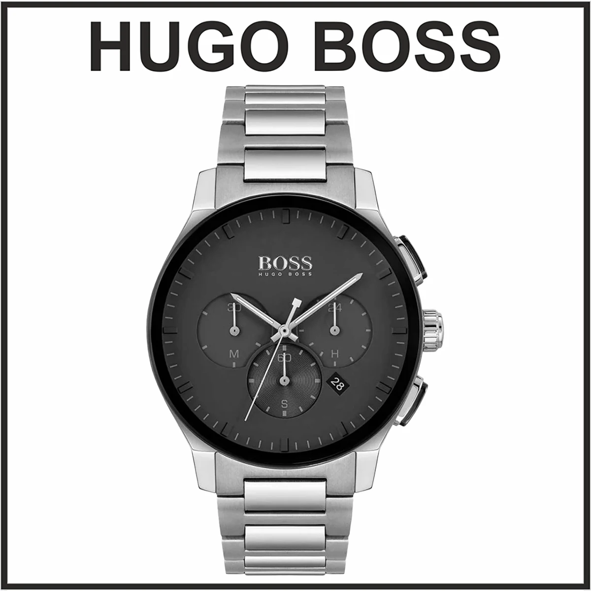 Hugo Boss HB1513762 Серебряный Черный Циферблат