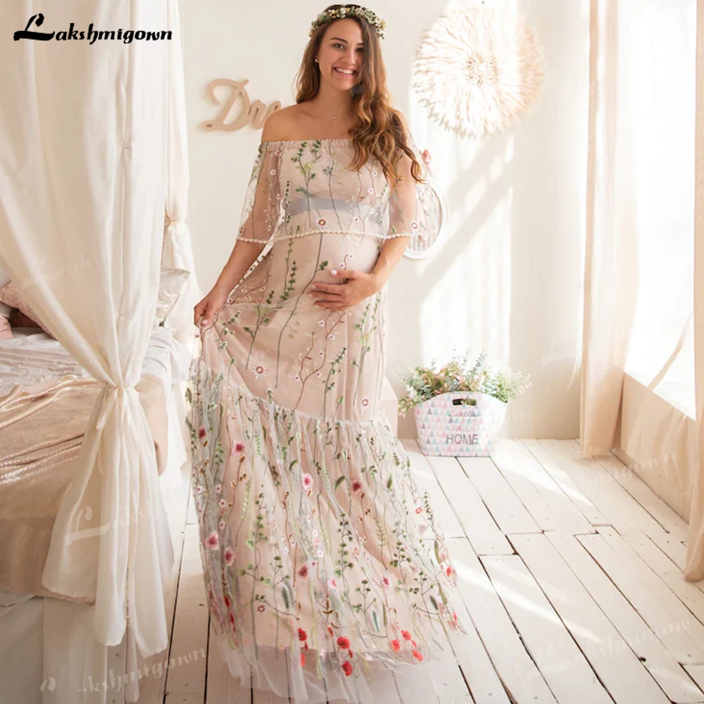 

Женское свадебное платье It's yiiya, элегантное платье из тюля с цветочным принтом и открытыми плечами на лето 2019