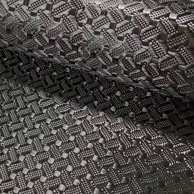 

Kafu KFC240K coffee bean textured fabric 3K 240g jacquard carbon fiber cloth for automobile and motorcycle parts decoration
