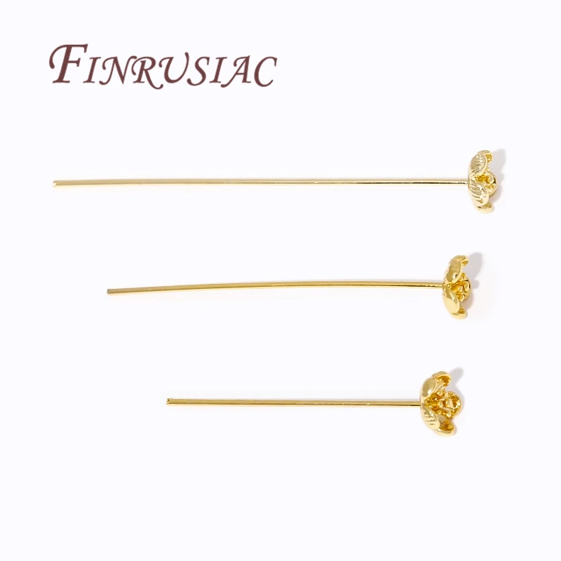 Латунные булавки для бижутерии 5-10 шт