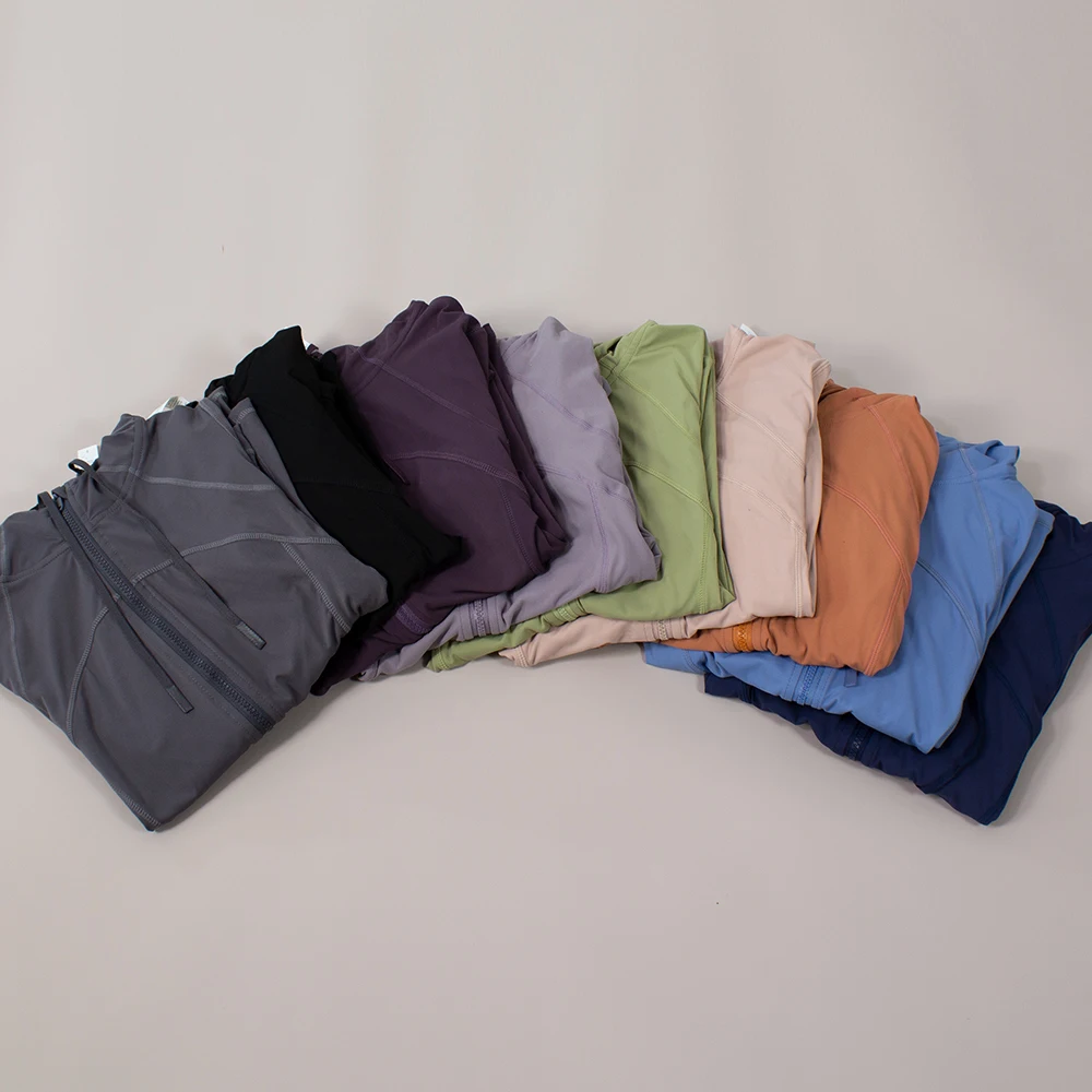 Yoga Hooded Jackets Yoga Coat Quick Dry Thumb Hole Hooded Sweatshirt Fitness Long Sleeve Running Workout Gym Wear for Women