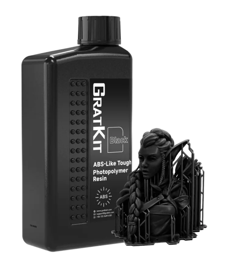 

GratKit ABS-Like 3D Printer Resin, High Precision Non-Brittle Resin Compatible with LCD and DLP Printers for Industrial Parts