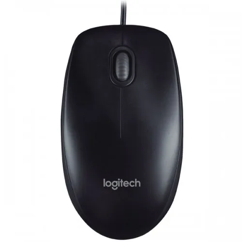 Мышь проводная Logitech B100 чёрная | Компьютеры и офис