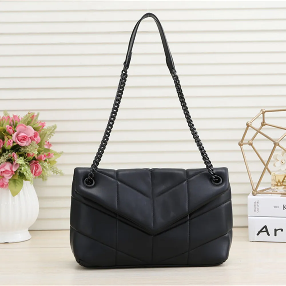 

Ladies Fashion Luxury Brand Designer LOULOU PUFFER Chain Bag High Quality Flap Envelope Shoulder Bag Handbag