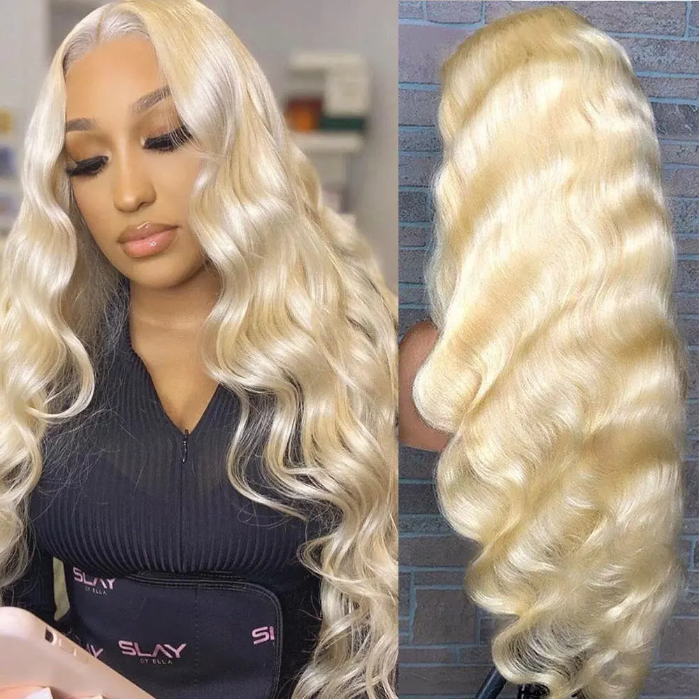 Body Wave Synthetic Lace Front Wig Synthetic Wigs For Women lace Frontal Wig 613 Blonde Lace Front Wig Natural Heat Resistant