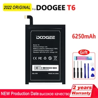 original 6250mah ht6 t6 replacement li polymer cell phone battery with tools for homtom ht6 for doogee t6 pro t6 smart phone