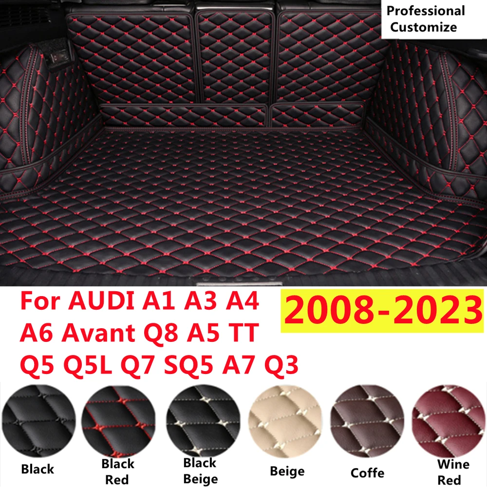 SJ Custom подходит для Audi Q3 A5 Q8 A1 A3 A7 A4 SQ5 Q7 5 мест Q5/Q5L TT A6 Avant полный комплект Автомобильный Коврик для багажника задний поднос для багажника