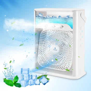 Air Conditioner Fan Evaporative Mini Air Conditioner with 3 Speeds 7 Colors for Evaporative Cooler for Small Room Office