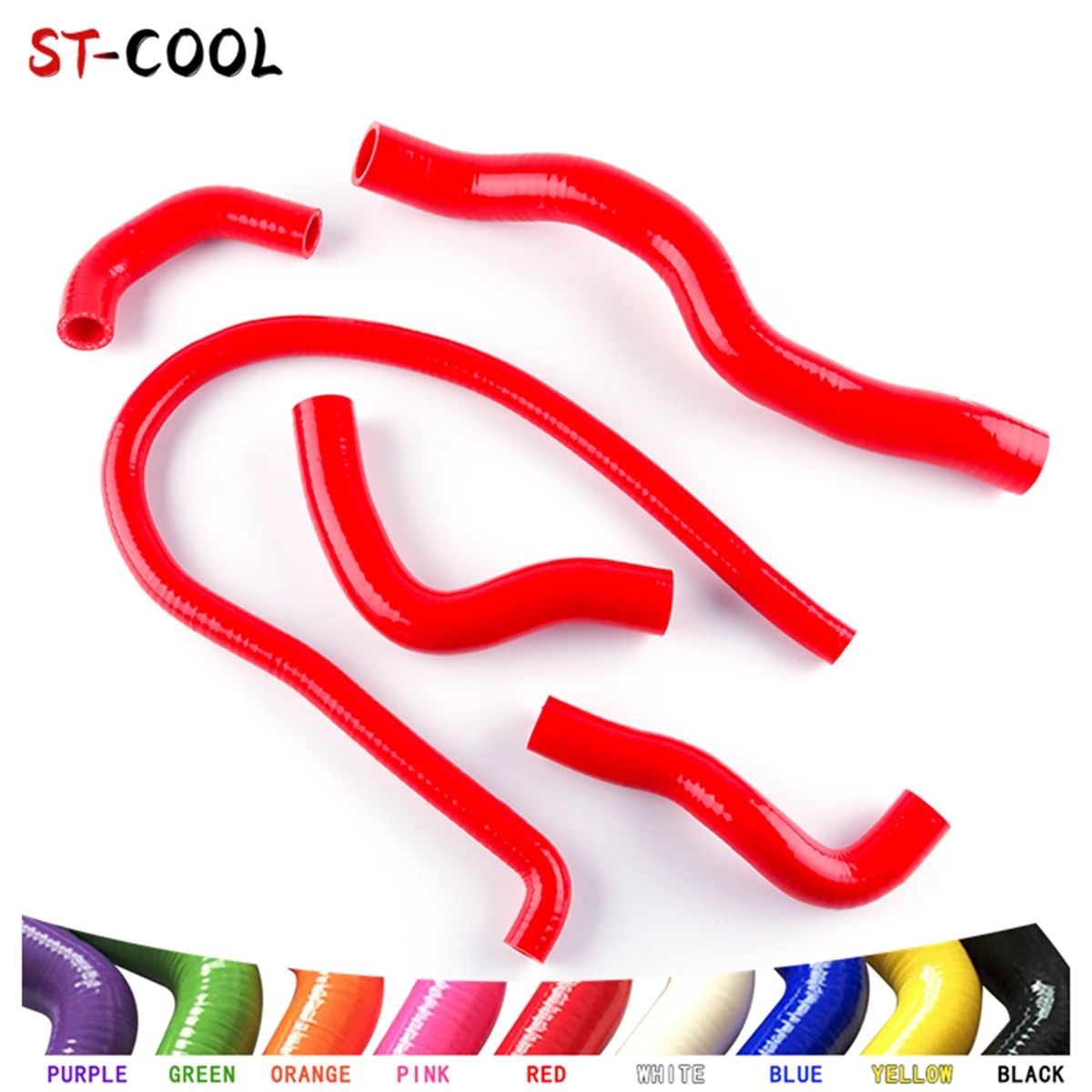 

5Pcs Silicone Radiator Coolant Hoses Kit For 2003-2008 Kawasaki Vulcan 1600 VN1600 2004 2005 2006 2007
