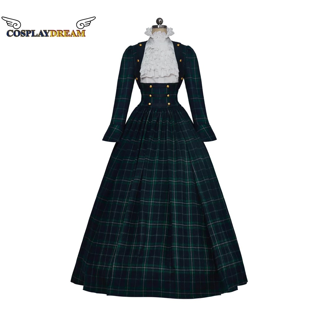 

Рождественский костюм для косплея кэроллеров, винтажное викторианское средневековое платье, костюм для косплея рококо, маскарадный костюм