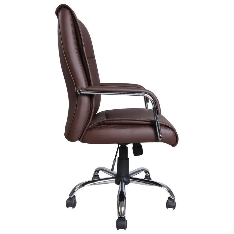 Кресло офисное BRABIX Space EX-508 экокожа хром коричневое 531164