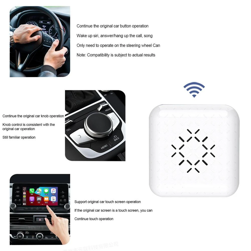Carlinkit For Apple Carplay Wireless Dongle Mini 3 IOS Car Play Box USB Adapter Sync iphone App on Factory Media Player Wifi