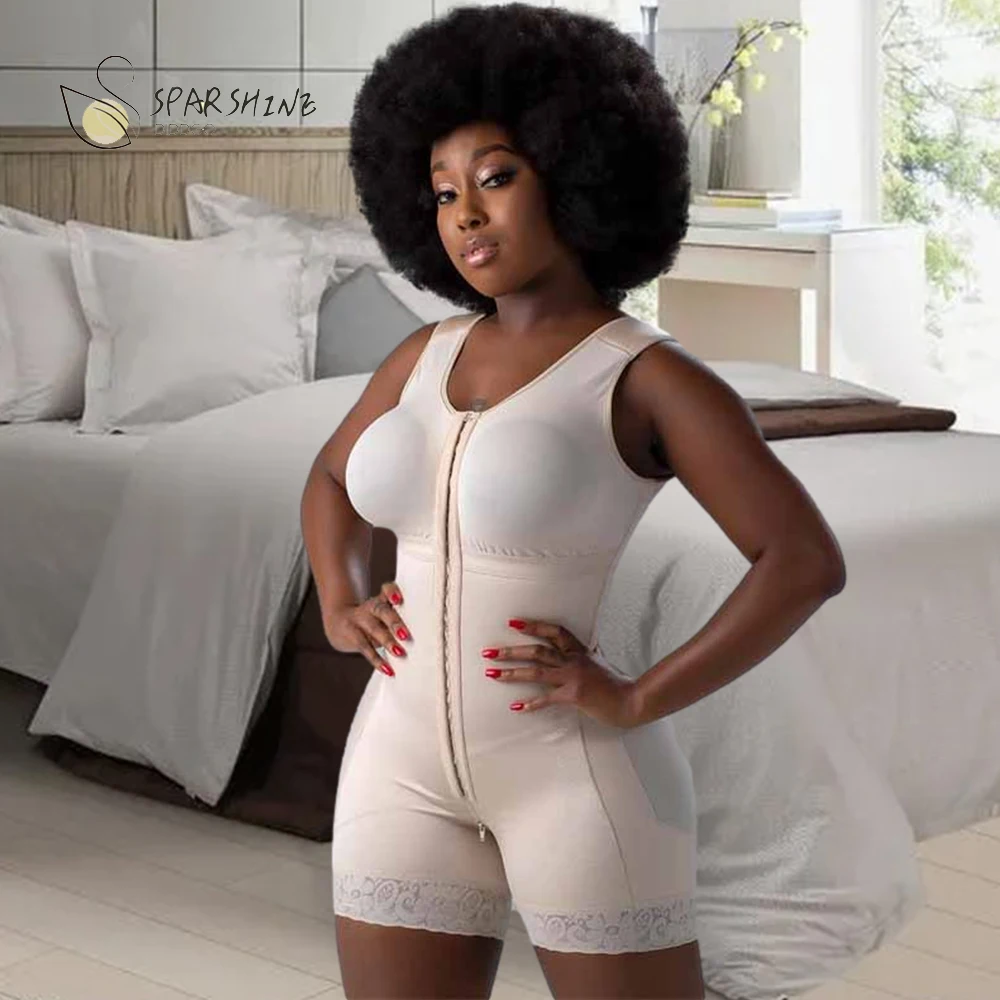 Stage 2 Faja With Bra Butt Lifter Adjustable Front Closure Body Shaper Full Body Control Faja Short/Bra Slimming Fajas