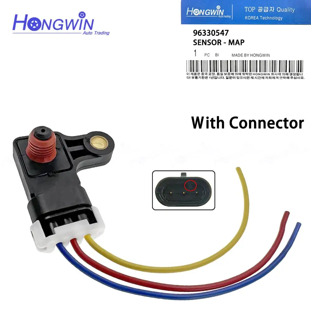 

96330547 AS312 Manifold Absolute Pressure MAP Sensor For Chevrolet Aveo Aveo5 Daewoo Kalos Matiz 2000-2006 Chevy Aveo 1.6L 04-06