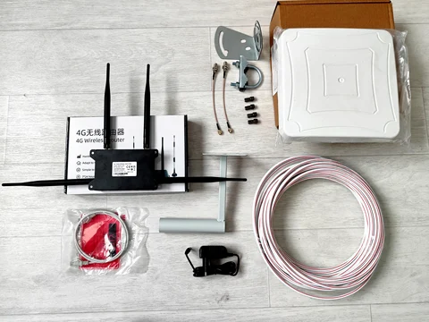 Готовый комплект интернета 15дб Keenetic прошитый WIFI роутер LTE 4G 3G панельная MIMO антенна 4G 3G 15-17 дб для дачи дома