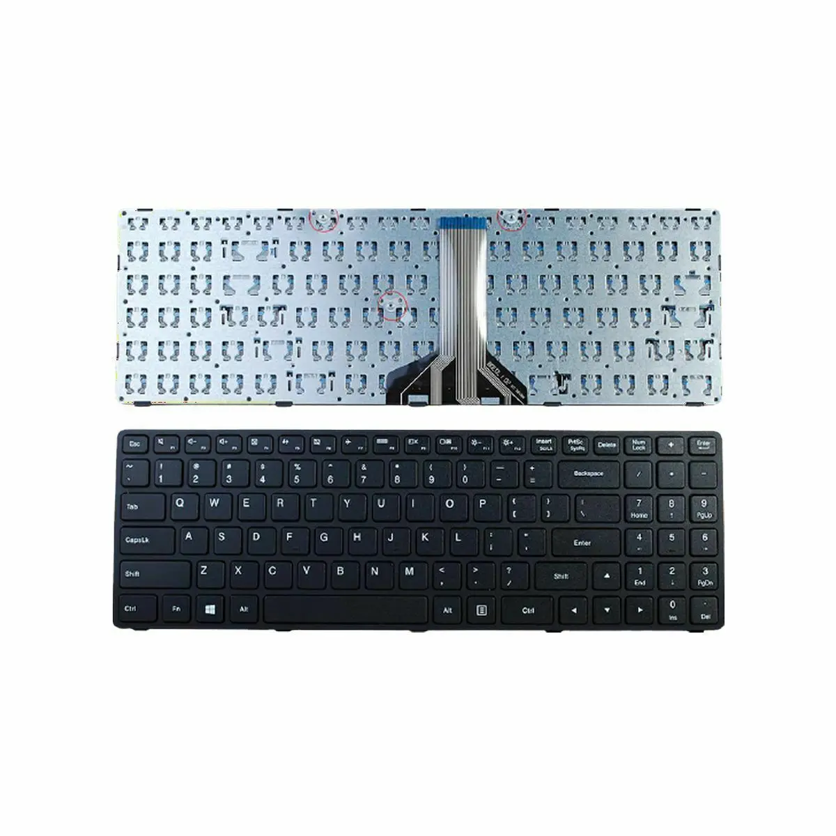 New US Layout Keyboard For  LENOVO Ideapad 100-15IBD BLACK FRAME BLACK