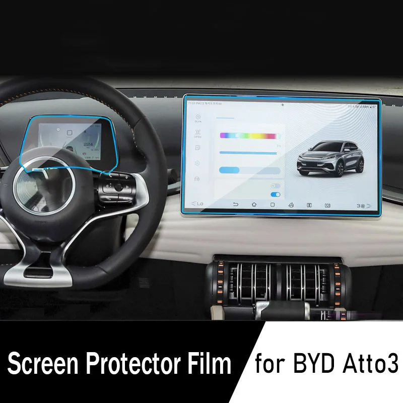 

Screen Protector Film for BYD Atto3 2023 2022 GPS Dashboard Screen Tempered Glass Film Accessories