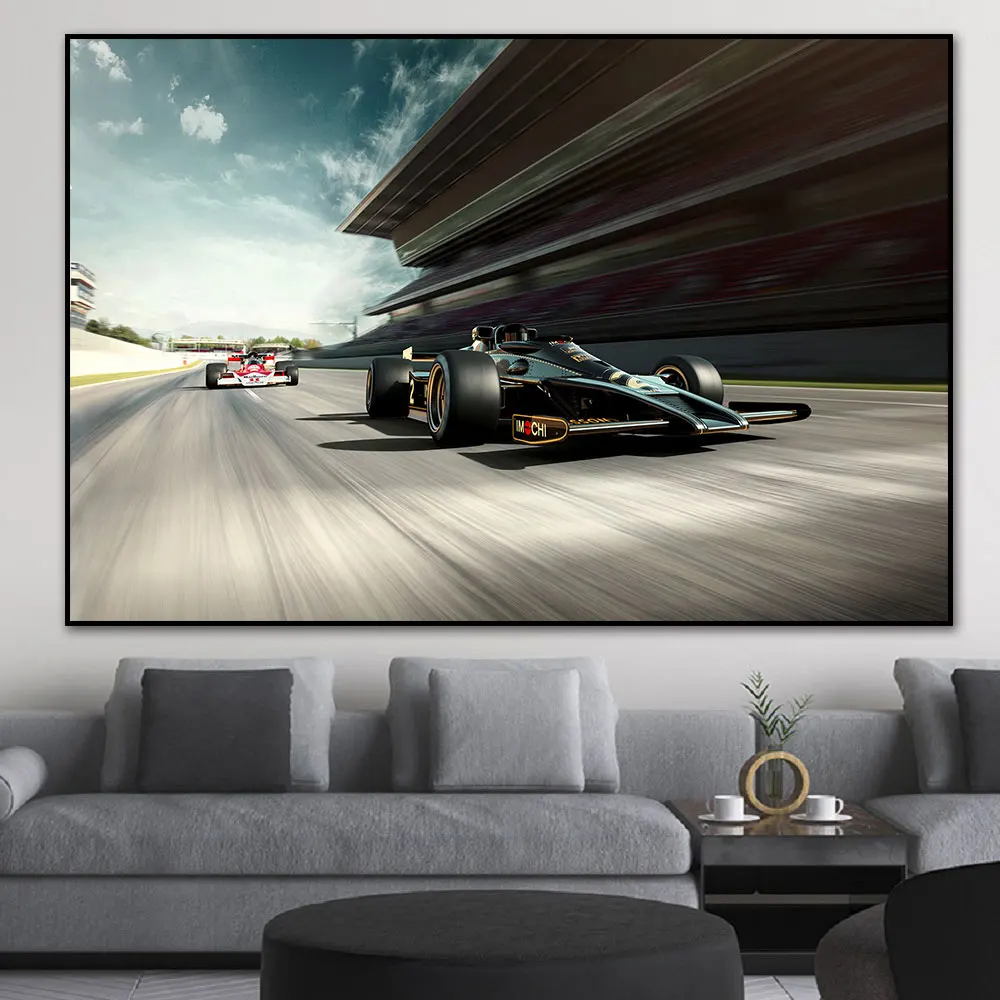 

Постер Формула 1 F1, печать на гоночном автомобиле, Картина на холсте, домашний декор, Настенная картина для гостиной без рамки