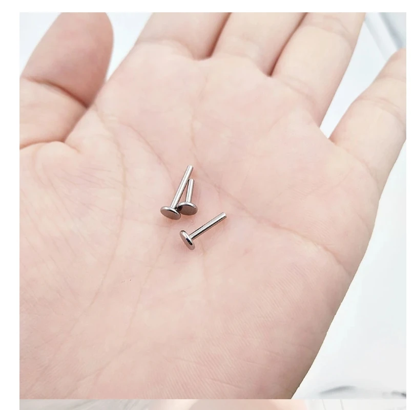 Kenbao 70 шт. 16 г G23 титановая резьба для губ серьги пирсинга основа ушей спираль