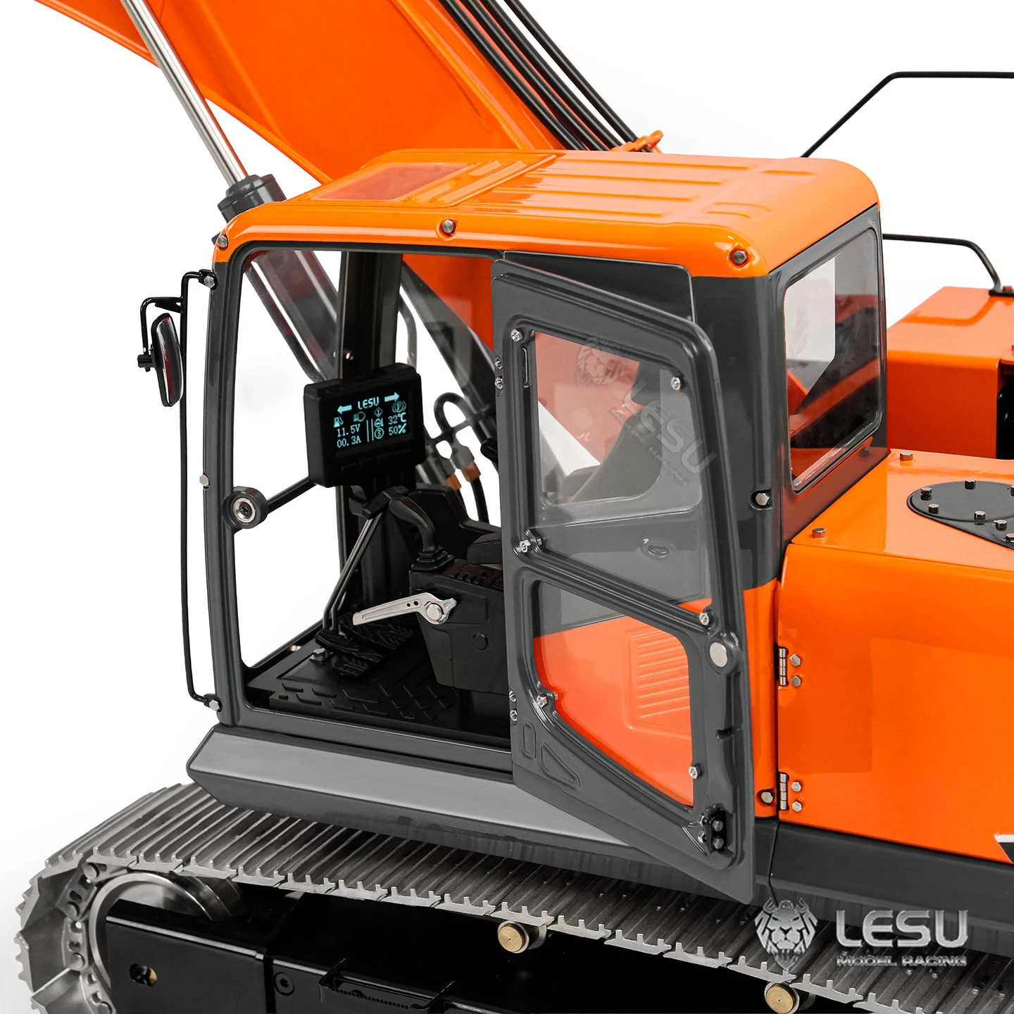 Фото LESU 1/14 RC Модель Экскаватор Aoue-350LC Цельнометаллический двухсекционный гидравлический трехходовой клапан стрелы BA-B0013 №2