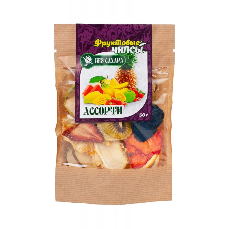 Чипсы фруктовые Ассорти (без сахара)
