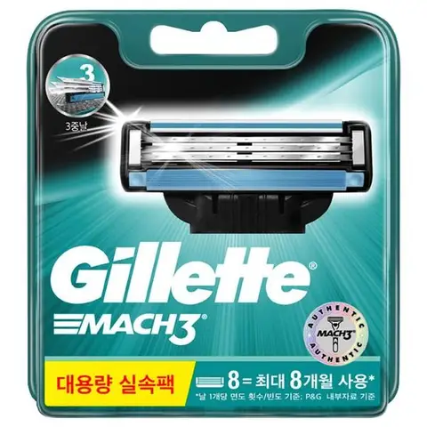 Лезвия для бритвы Gillette Mach3 Original, 8 шт.